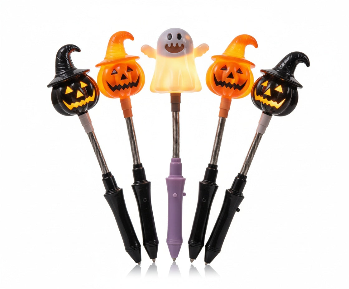 Halloween LED Lantern Glow Sticks Bundle - 5 Magical Glowing Lanterns for Ultimate Spooky Fun!
