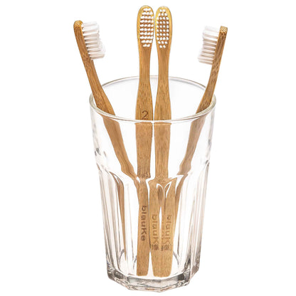 Planet-Saving Bamboo Toothbrush Set - 4-Pack Family Collection