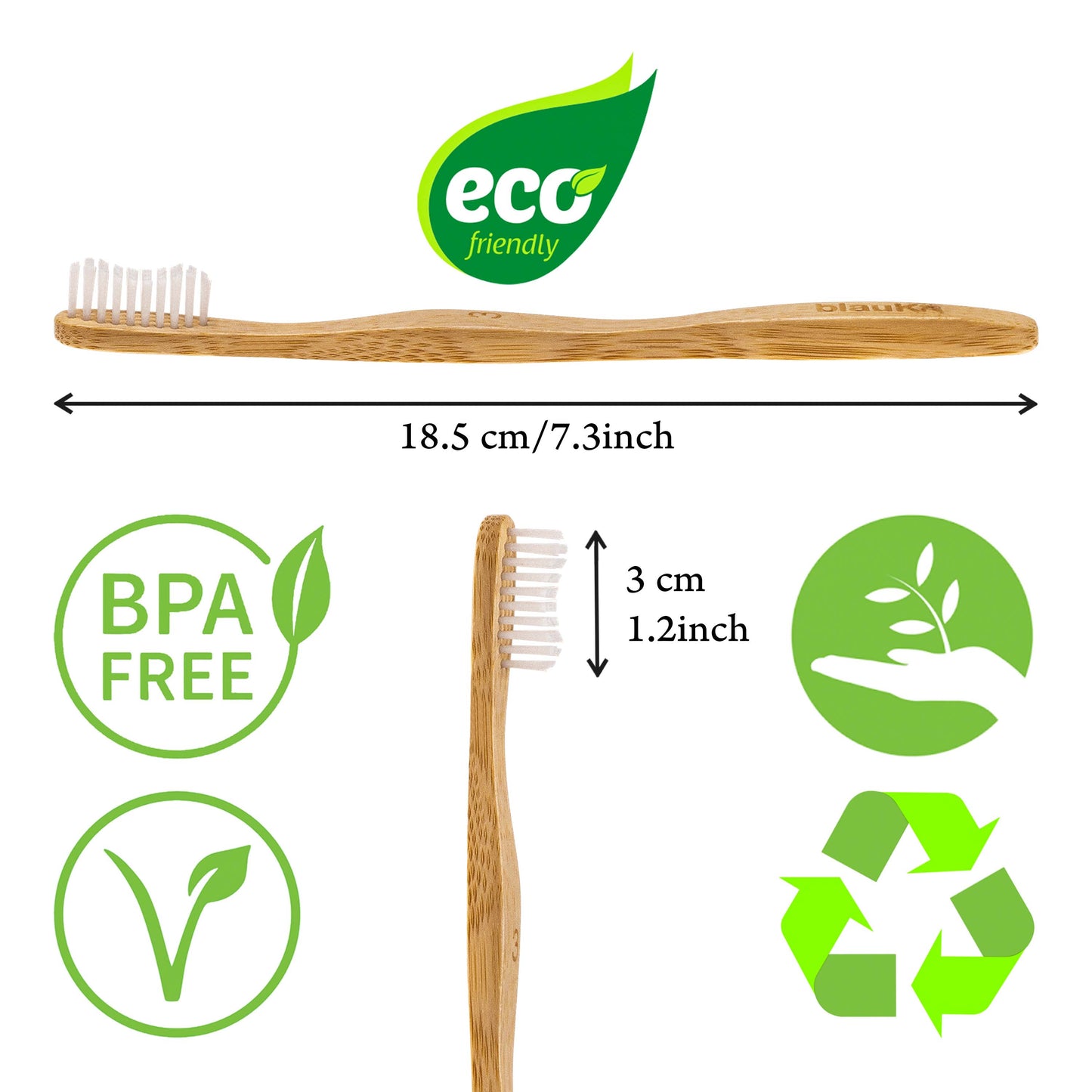 Planet-Saving Bamboo Toothbrush Set - 4-Pack Family Collection