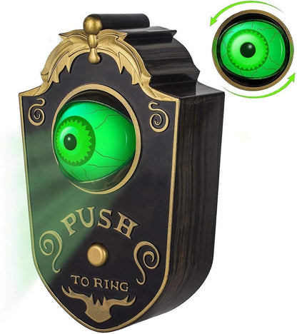 Haunted Eyeball Doorbell - Motion-Activated Halloween Terror