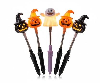 Halloween LED Lantern Glow Sticks Bundle - 5 Magical Glowing Lanterns for Ultimate Spooky Fun!