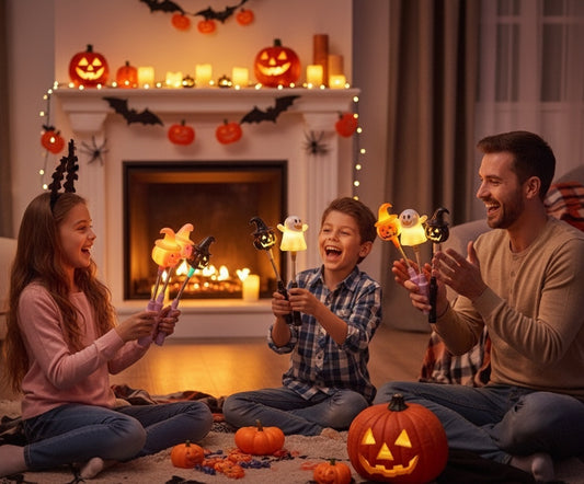 Halloween LED Lantern Glow Sticks Bundle - 5 Magical Glowing Lanterns for Ultimate Spooky Fun!