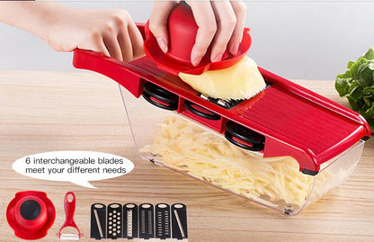 Ultimate Kitchen Slicer - 6 Blades for Every Cutting Need