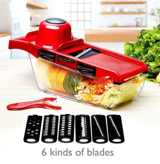 Ultimate Kitchen Slicer - 6 Blades for Every Cutting Need