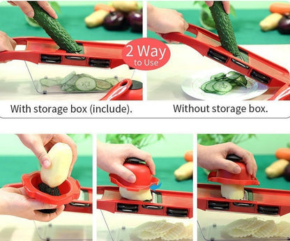 Ultimate Kitchen Slicer - 6 Blades for Every Cutting Need