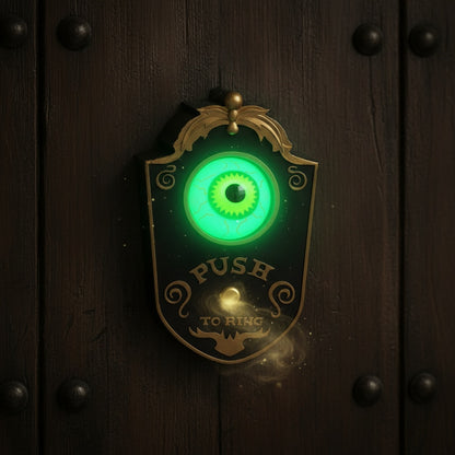 Haunted Eyeball Doorbell - Motion-Activated Halloween Terror