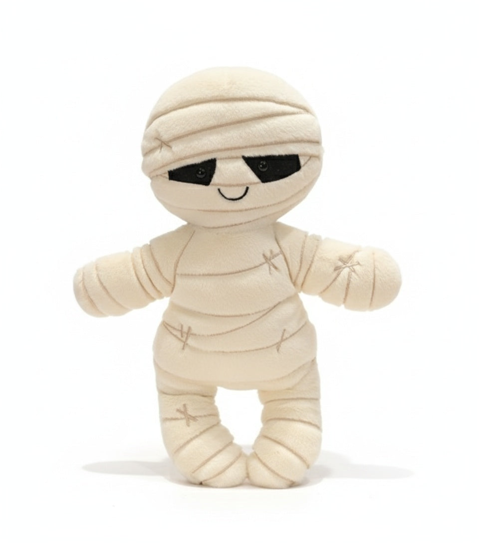 Adorable Halloween Mummy Plush Decoration - 33cm Cute Spooky Friend for Perfect Family Fun!