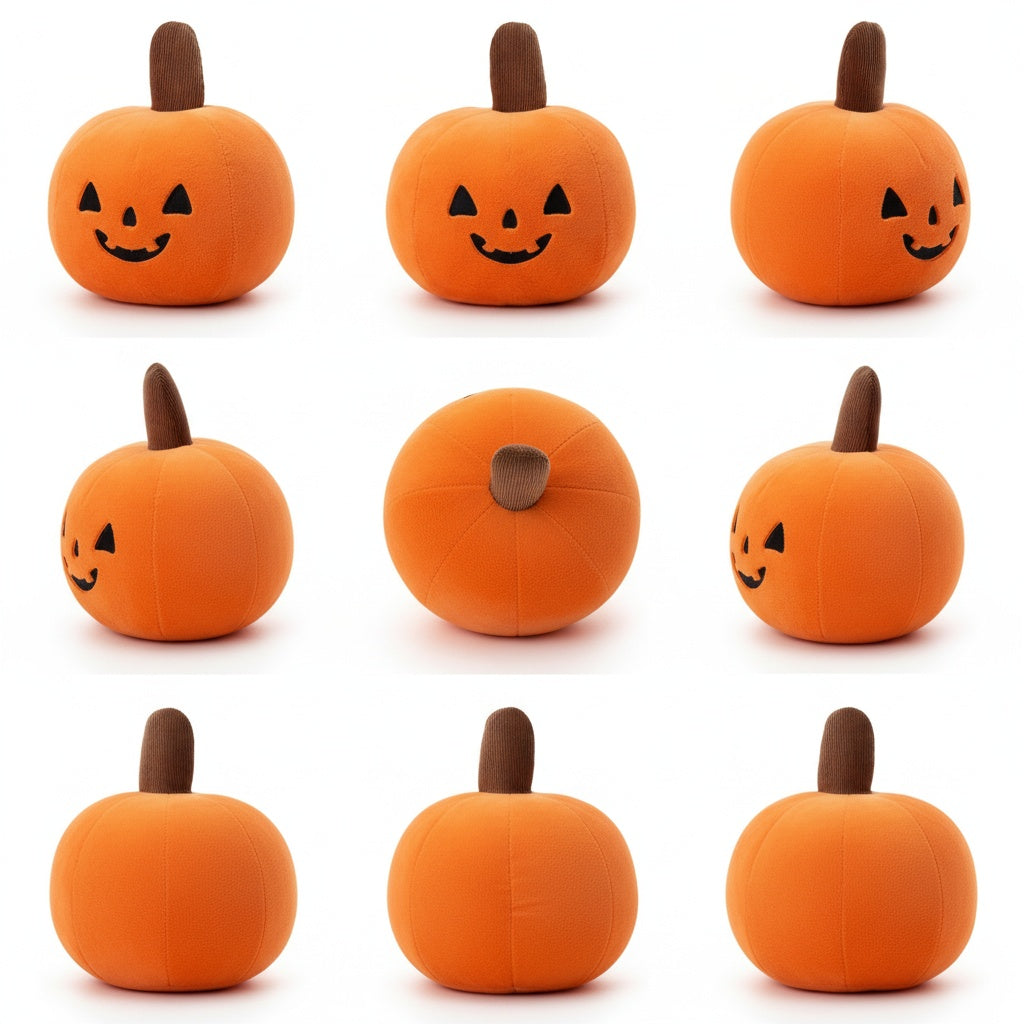 Adorable Halloween Pumpkin Plush Decoration - Perfect Family Fun!