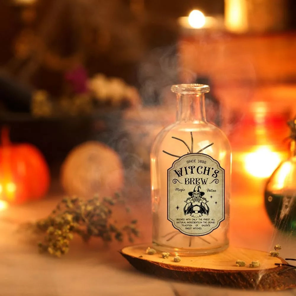 Vintage Halloween Potion Bottle Labels - Gothic Decal Set